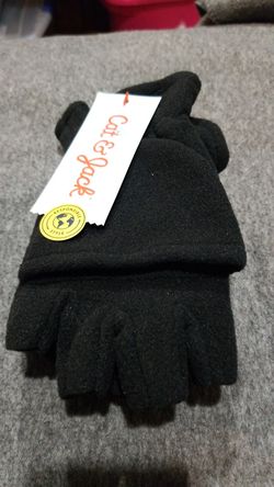 Cat & jack boys 8/16 flip top mittens