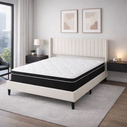 🌟 Queen Hybrid Mattress – 10” Comfort, Open Box!