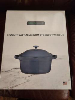 5 Quart Cast Aluminum Stockpot With Lid