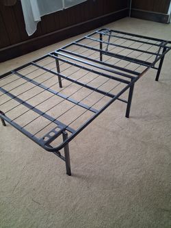Folding bed frame, metal
