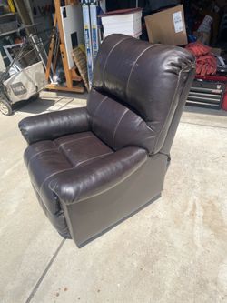 Leather Recliner- Lever Style