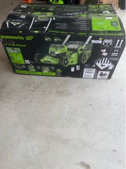Green works 21” 60V lawn mower- brand new