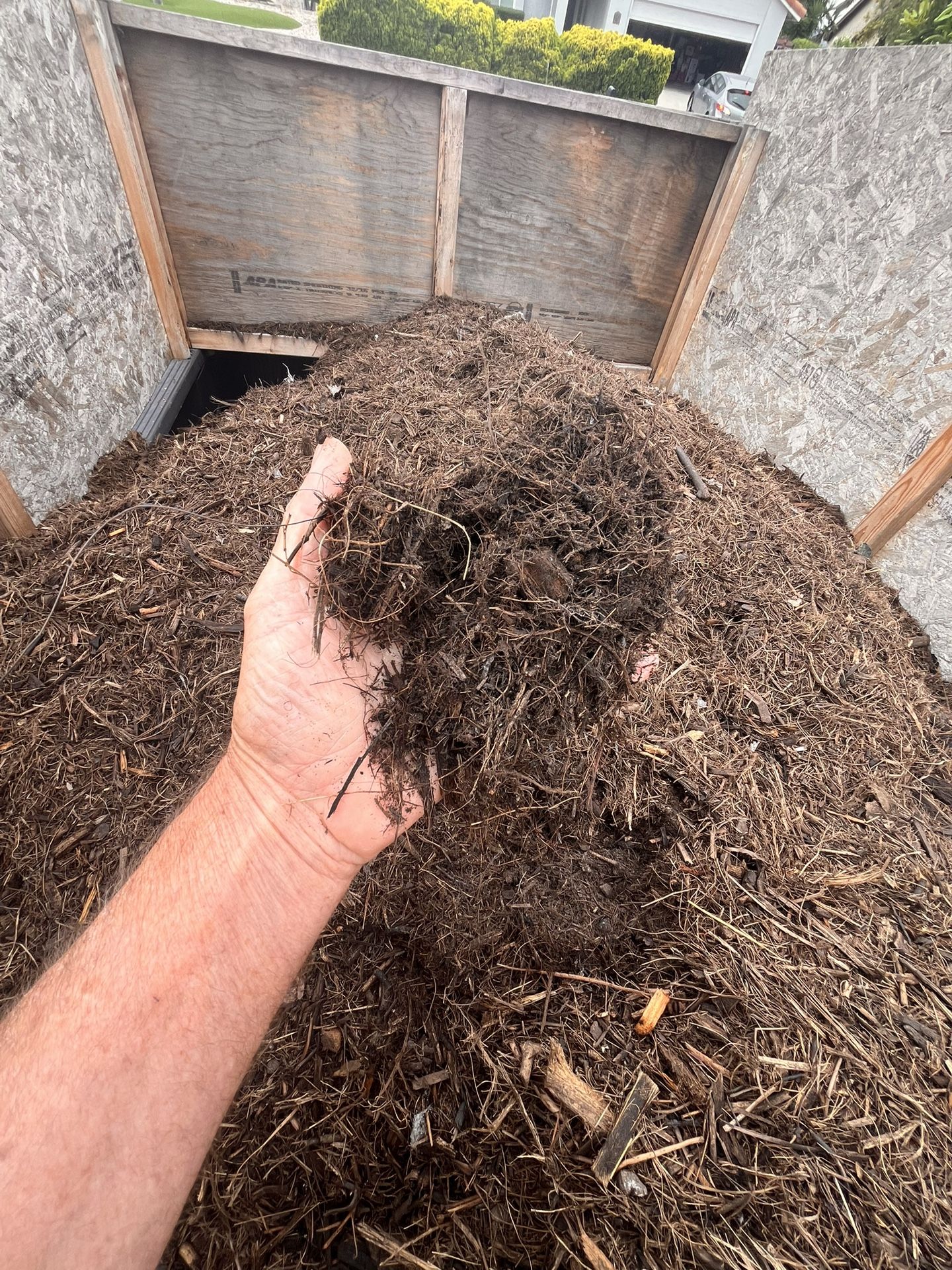 Orchard Mulch 4 Yards Delivered Today