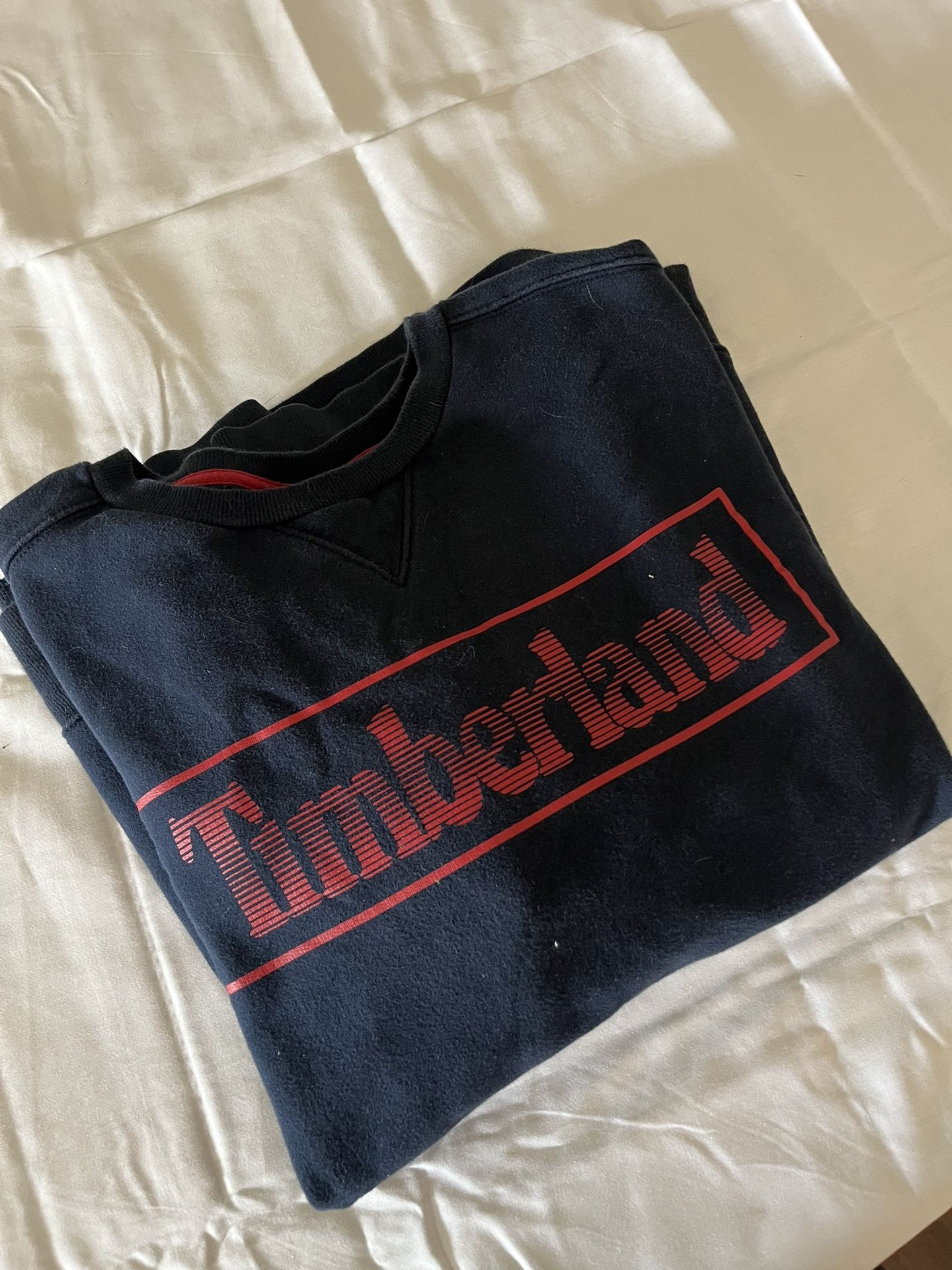 Navy And Red Timberland Sweatshirt