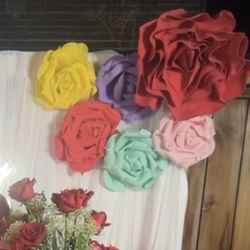 Mexican Theme Party Foam Flowers 