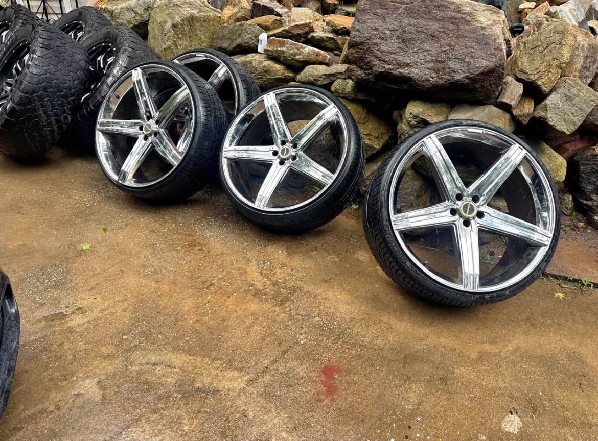 24 inch chrome wheels