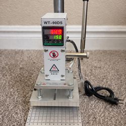 New Hot Foil Stamping Machine – Heat Press for Leather/Wood – Digital Temp Control