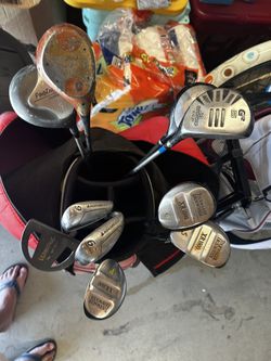 Golf Woods and putter