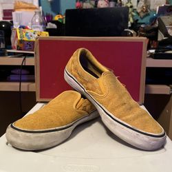 Vans Slip-On Pro (Hairy Suede) Banana Yellow (Men’s 7.5 Women’s 9) — $30 OBO