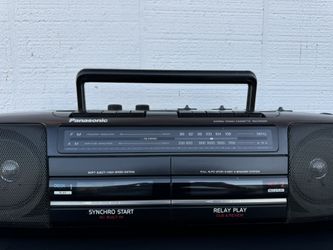 Vintage Panasonic RX-FT510 Boombox Dual Cassette Recorder