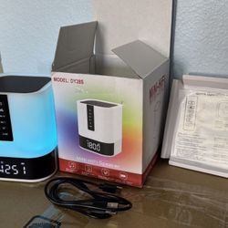 Night Light Bluetooth Speaker and Alarm Clock