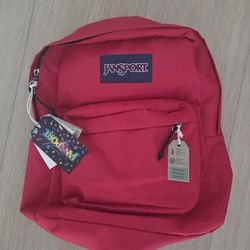 Red Jansport Backpack - New With Tags