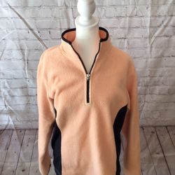 IZOD women’s quarter zip pullover sweater jacket medium 