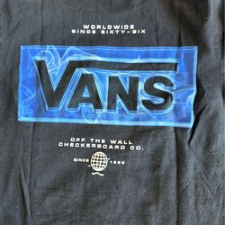 VANS BLACK LONG SLEEVE T SHIRT
