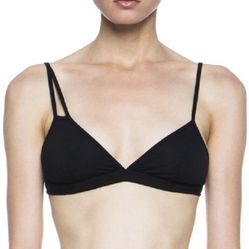 Helmut Lang micro modal asymmetrical triangle bra bralette size P XS