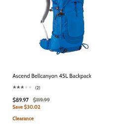 Ascend Bellcanyon 45L Hiking Backpack