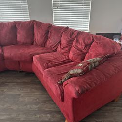 2 Piece Sectional Sofa (RED)