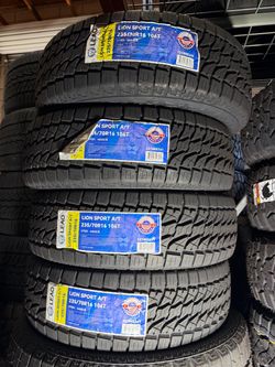 235/70r16 lion sport at installation and balance include
