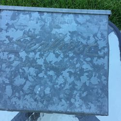 Vintage Sealtest Galvanized Metal Milk Box