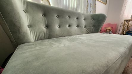Sage green small couch