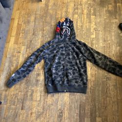 Green And Black Bape Hoodie 