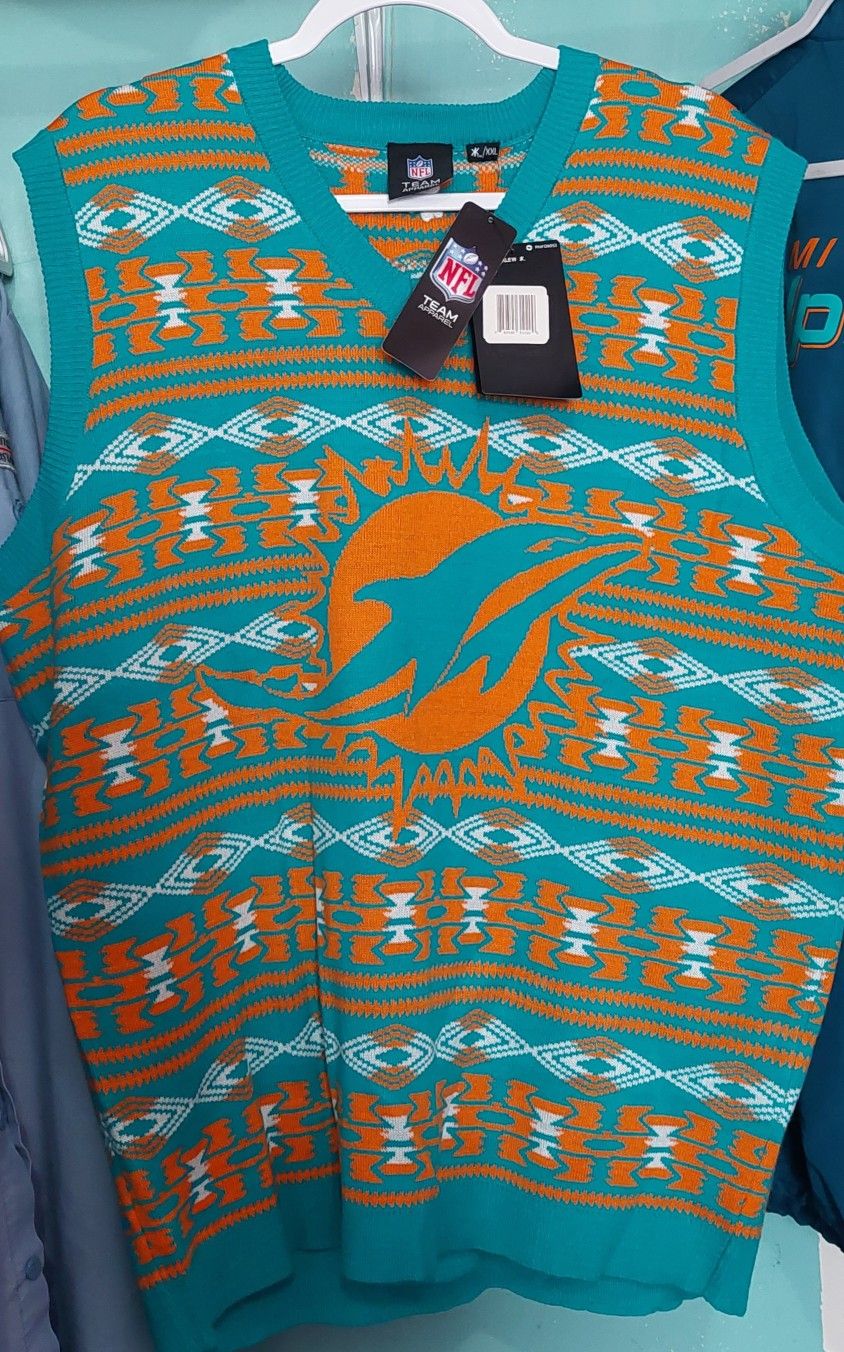 New Miami dolphins 2xl Sweater Vest
