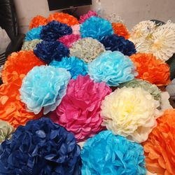 30 Paper Decoration Flowers