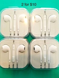 Generic iPhone headphones 2 for $10