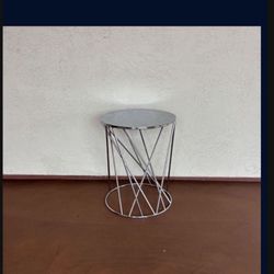 One Round Heavy Metal West Elm Table