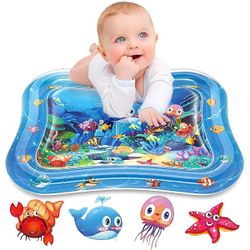 Infinno Inflatable Tummy Time Mat Premium Baby Water Play Mat for Infants and Toddlers Baby Toys for 3 to 24 Months, Strengthen Your Baby's Muscles, P