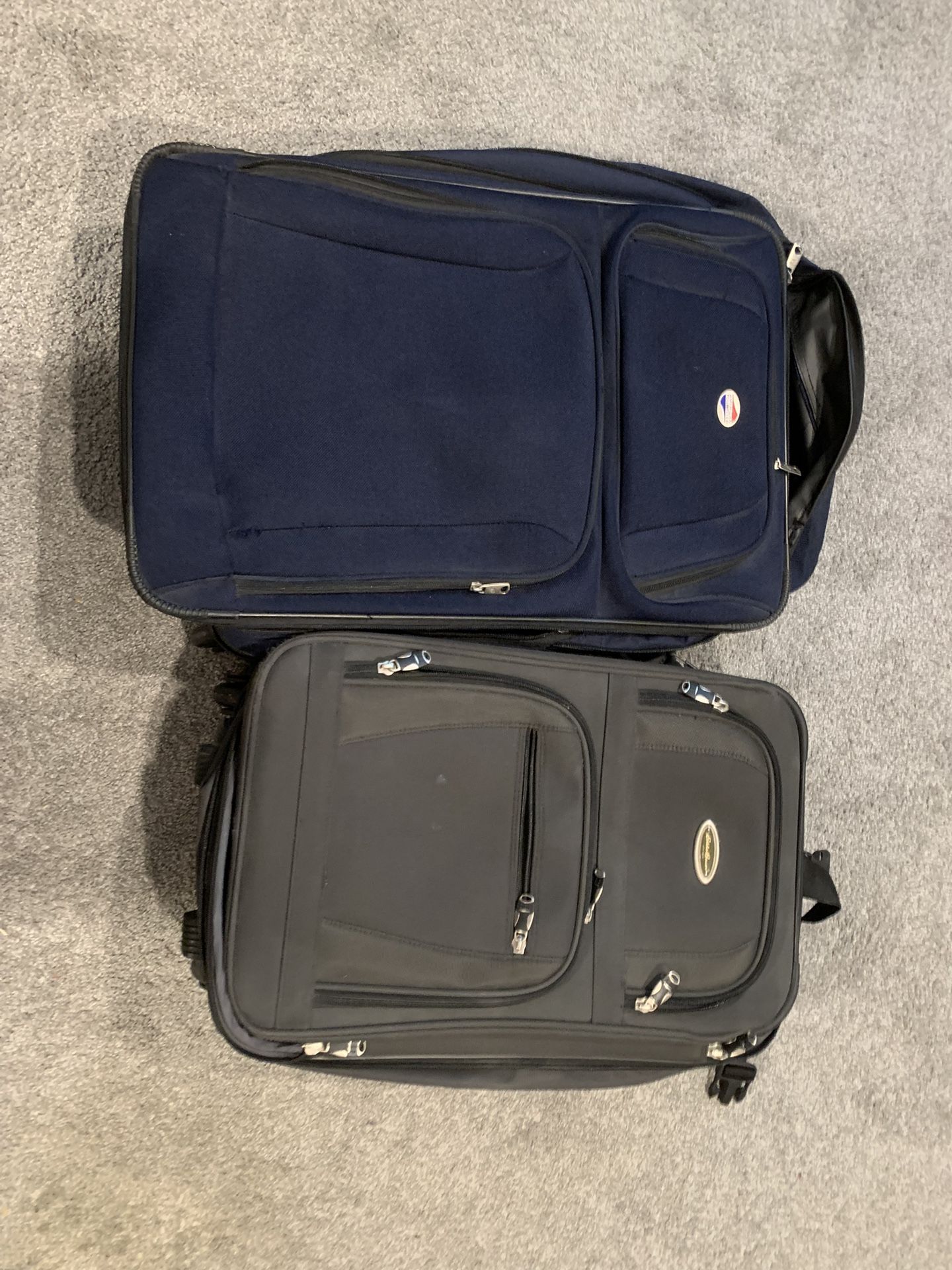 2 Suitcases (Eddie Bauer And American Tourister)
