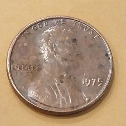 1975 One Cent Penny FREE SHIPPING 