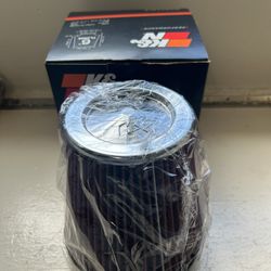 K&N High-Flow Original Lifetime Universal Clamp-On Air Filter