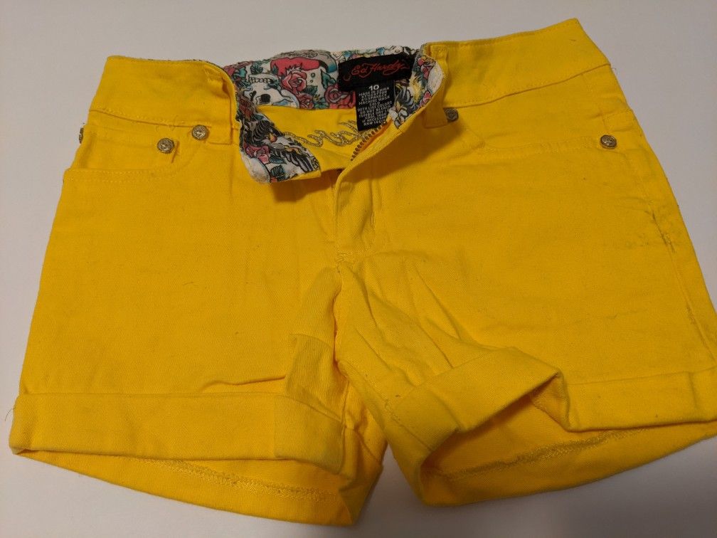 Ed Hardy Shorts Girls Size 10