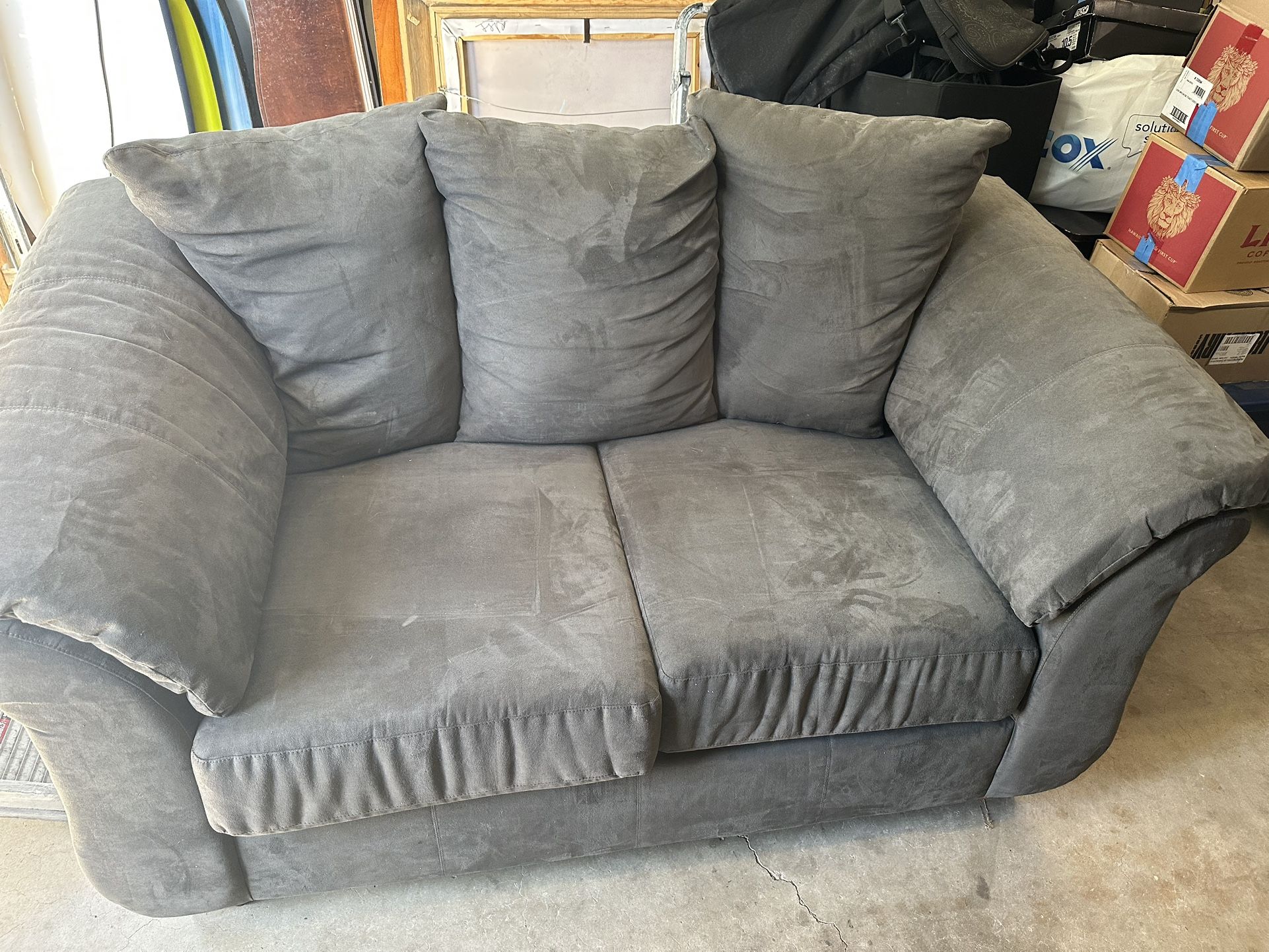 Couch Set, Solid Wood Dresser, a recliner chair, leather