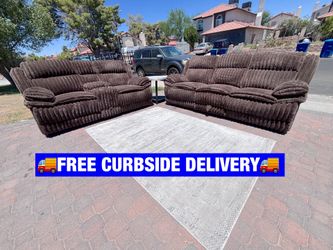 🚚FREE CURBSIDE DELIVERY🚚 ✨🤎XL Corduroy Couch Set🤎✨