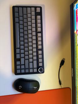 Mouse, keyboard and mouse pad