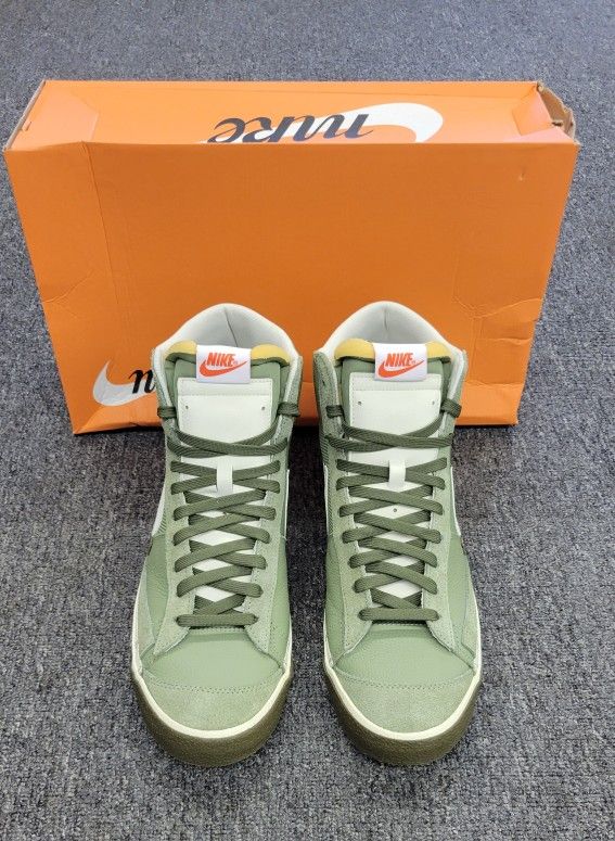 Nike Blazer Mid Pro Club Oil Green/Sea Glass Men's Shoe Size 14 DQ7673-301