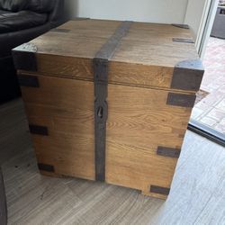 Restoration Hardware Chest Side Table