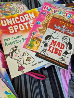 8 girls fairy tale sticker books never used