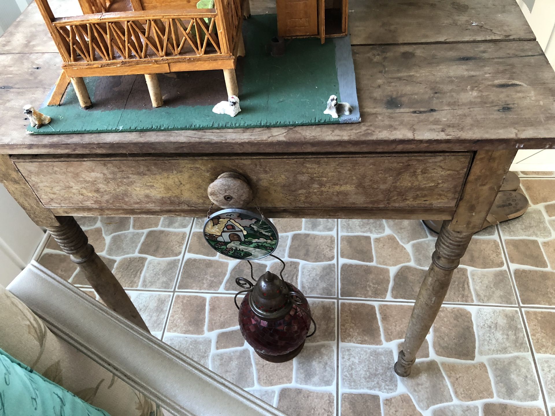 Antique Wood Table(decorations not included)