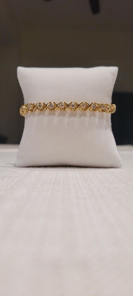 14K Gold 3.25 Cts Diamond Bracelet