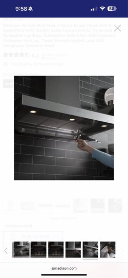 Range hood 36” NEW