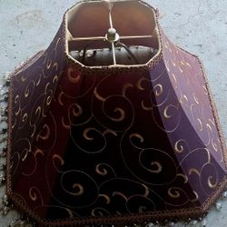 Decorative Lampshade W/dangling crystals 