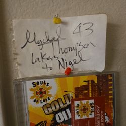 Michael thompson lakers autograph