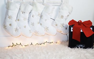 White Christmas Stockings(12pcs) Holiday Special 