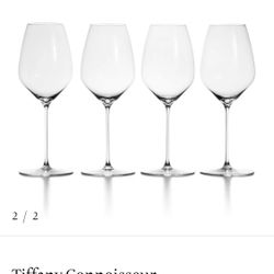 Brand New Tiffany & Co. Crystal Wine Glasses
