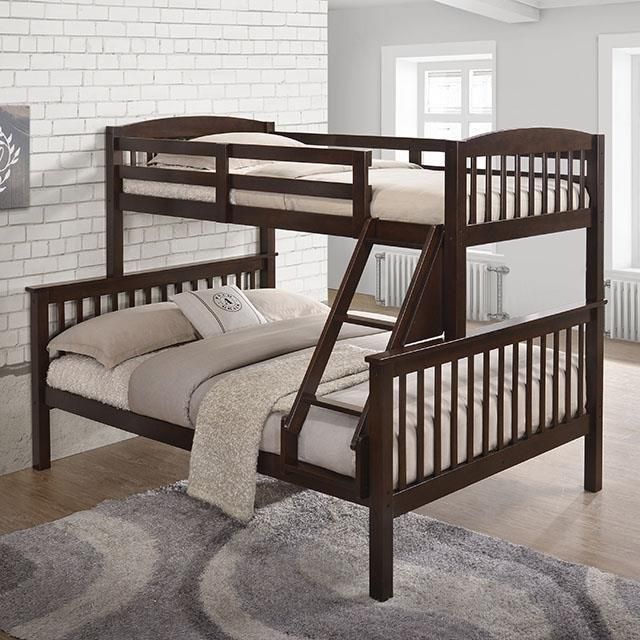 Brown Twin/ Full Bunk Bed 🔥LIMITED TIME SALE🔥