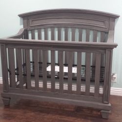 Baby Crib 4 in 1 - Oxford Baby Richmond Brushed Grey