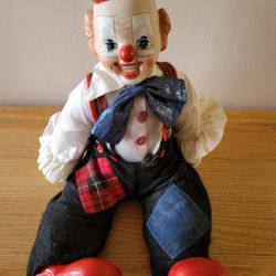 Clown With Music Box 1984 Rare Clown